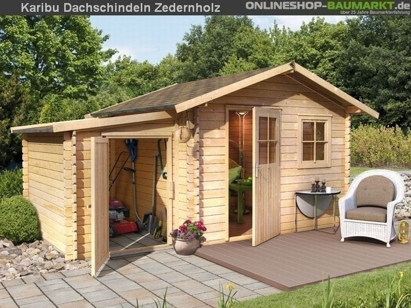 Karibu Dachschindeln Asymetrisch Zedernholz 14 Pakete