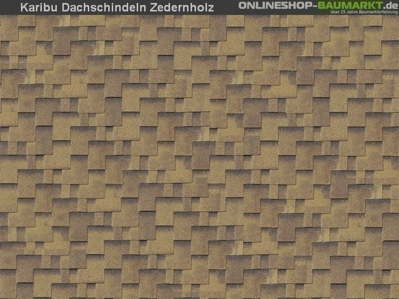 Karibu Dachschindeln Asymetrisch Zedernholz 16 Pakete