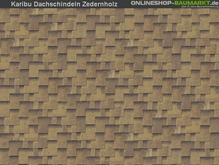 Karibu Dachschindeln Asymetrisch Zedernholz 21 Pakete