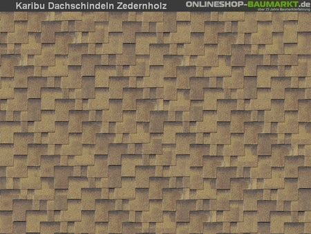 Karibu Dachschindeln Asymetrisch Zedernholz 5 Pakete