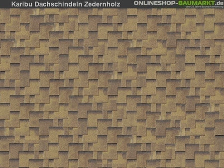 Karibu Dachschindeln Asymetrisch Zedernholz 5 Pakete