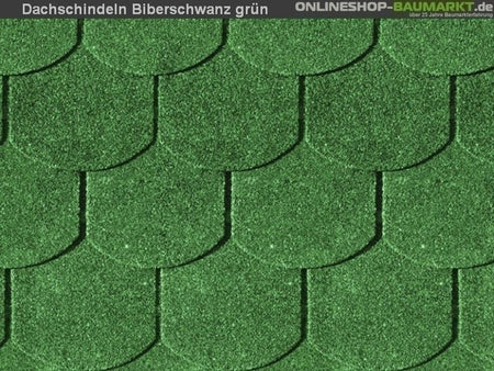 Karibu Dachschindeln Biberschwanz grün 27 Pakete