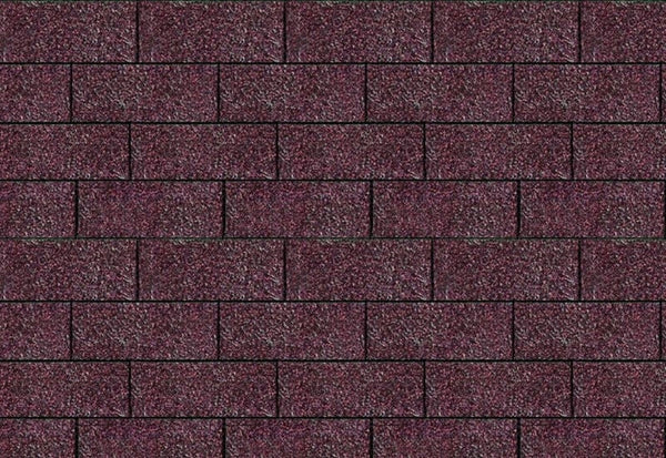 Karibu Dachschindeln Rechteck dunkelrot 2  Pakete