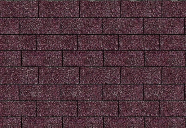 Karibu Dachschindeln Rechteck dunkelrot 3  Pakete