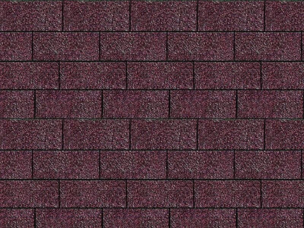 Karibu Dachschindeln Rechteck dunkelrot 8  Pakete