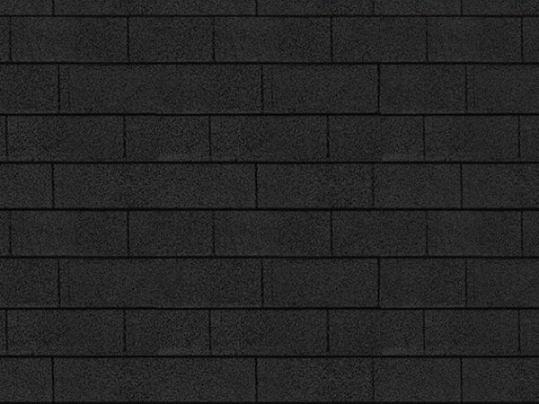 Karibu Dachschindeln Rechteck schwarz 3  Pakete