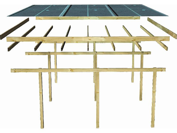 Karibu Doppelcarport ECO 1 Variante C kdi
