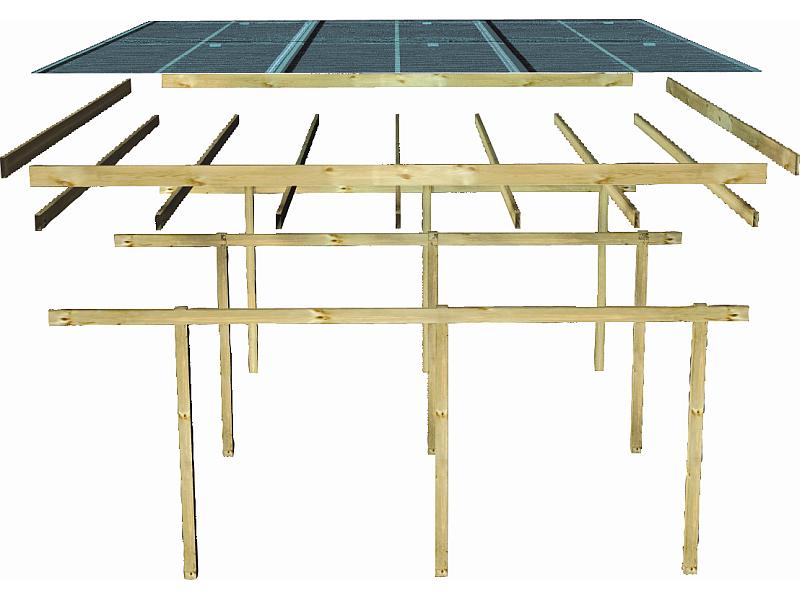 Karibu Doppelcarport ECO 2 Variante A kdi