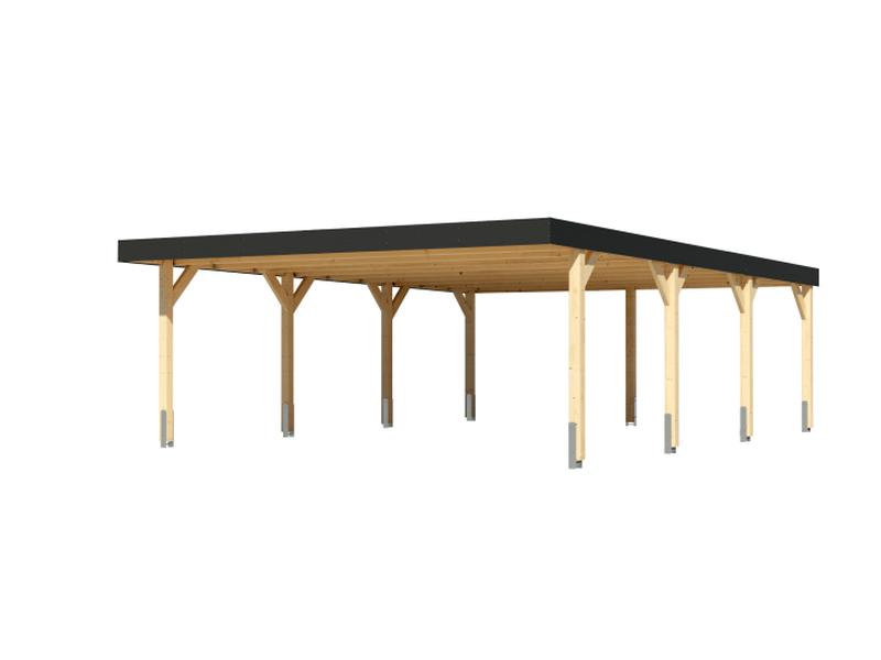 Karibu Doppelcarport Leimholz 2
