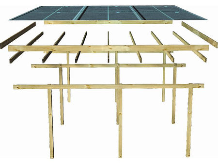 Karibu Einzelcarport ECO 2 Variante A kdi