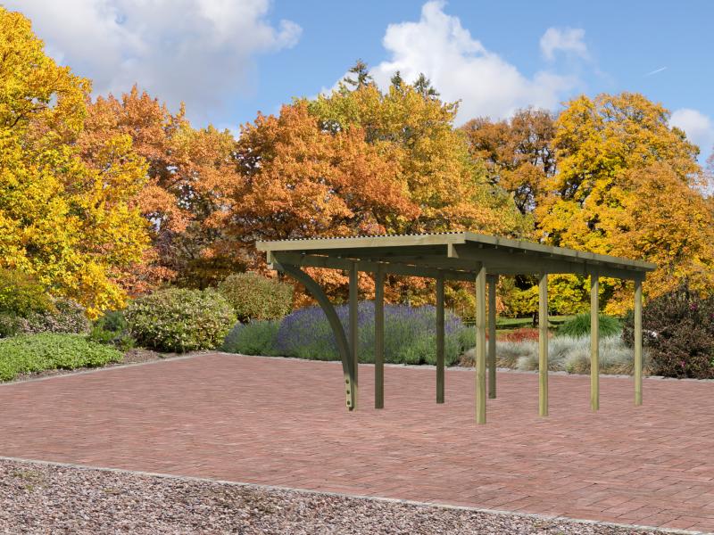 Karibu Einzelcarport ECO 2 Variante B kdi