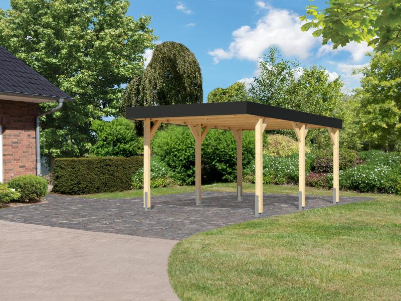 Karibu Einzelcarport Leimholz 1