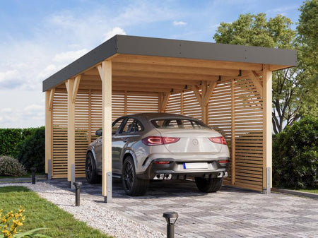 Karibu Einzelcarport Leimholz 1