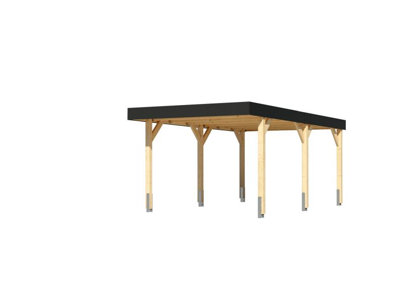 Karibu Einzelcarport Leimholz 1