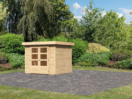 Karibu Gartenhaus Askola 3 natur 19 mm