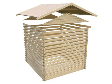 Karibu Gartenhaus Lagor 1 38 mm 2-Raum-Haus