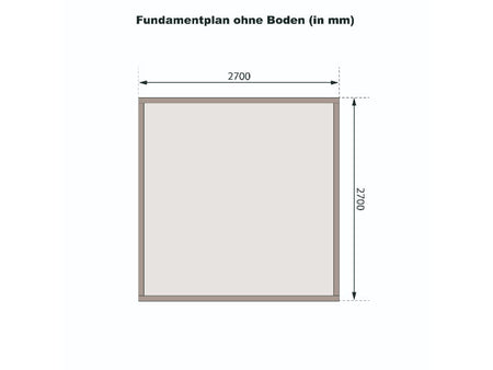 Karibu Gartenhaus Qubic 2 natur