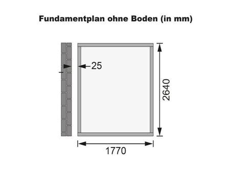 Karibu Gartenhaus Wandlitz 3 natur 19 mm