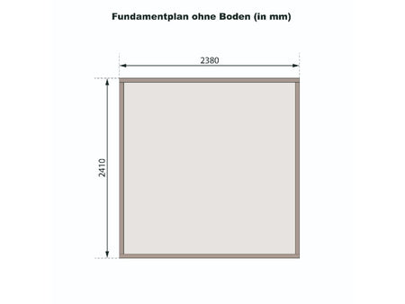 Karibu Gerätehaus Merseburg 6 natur 14 mm