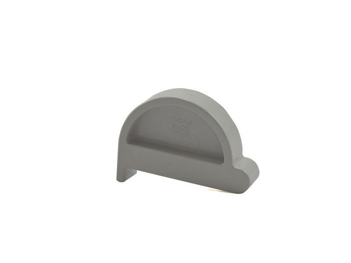 Karibu graue PVC-Dachrinne für Satteldach-Gartenhäuser bis 200 cm