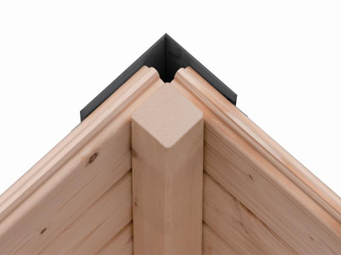 Karibu Hybrid Gartenhaus Jupiter 3 C anthrazit/weiß