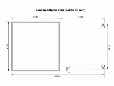 Karibu Hybrid Gartenhaus Jupiter 3,5 D wassergrau/graualuminium, inkl. 2,35 m Anbaudach