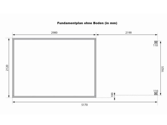 Karibu Hybrid Gartenhaus Jupiter 4 D wassergrau/weiß, inkl. 2,35 m Anbaudach