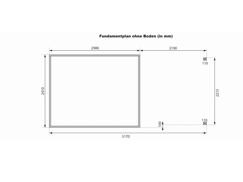 Karibu Hybrid Gartenhaus Jupiter 5 D wassergrau/anthrazit, inkl. 2,35 m Anbaudach