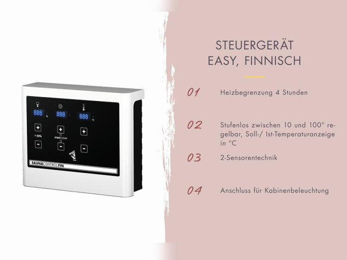 Karibu Hybrid Saunahaus Ares 1, anthrazit/staubgrau -inkl. 9 kW Ofen ext. Steuerung-