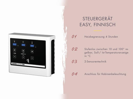 Karibu Hybrid Saunahaus Ares 2, naturbelassen/anthrazit -inkl. 9 kW Ofen ext. Steuerung-