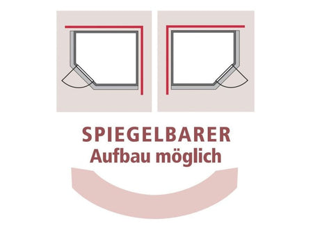 Karibu Massivholzsauna Mia 38 mm mit Klarglas Saunatür, mit Dachkranz