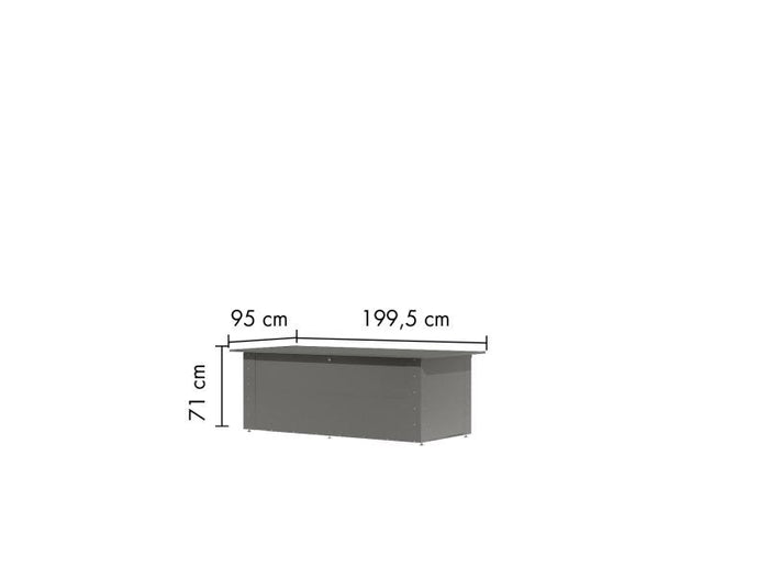 Karibu Metallbox Himalia 3, graualuminium