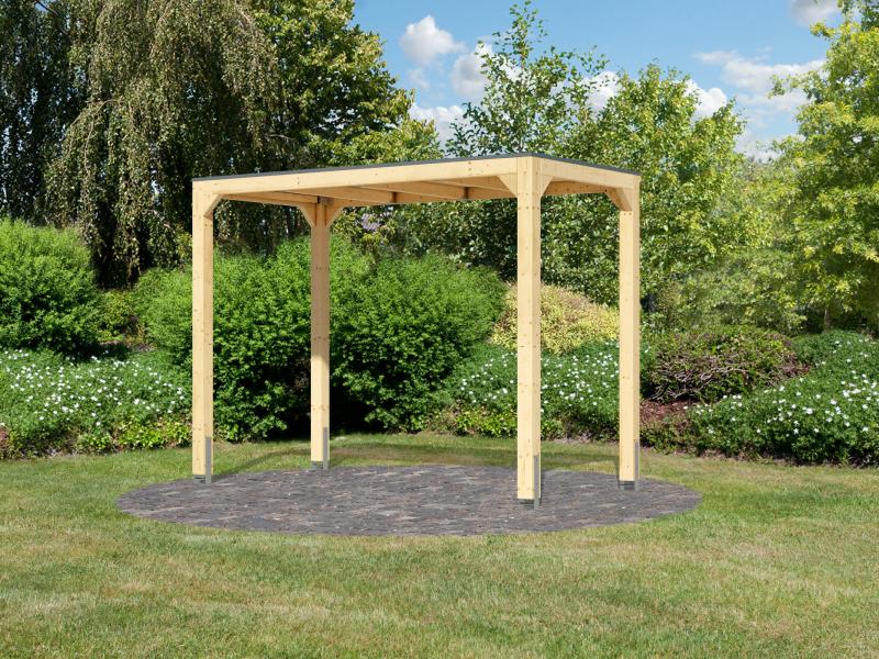 Karibu Pavillon Cubus halb, natur