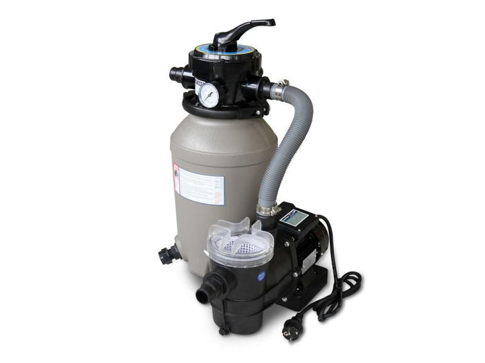 Karibu Pool Modell 1 X im Set mit Filteranlage und Skimmer, kdi - Folie Blau