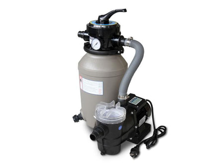 Karibu Pool Modell 2 X im Set mit Filteranlage und Skimmer, kdi - Folie Blau