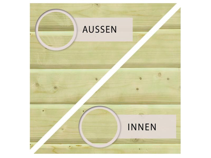 Karibu Rechteck Pool Größe 1 im Set inkl. Filterpaket , Terrasse 3,5 m und Seitenterrasse