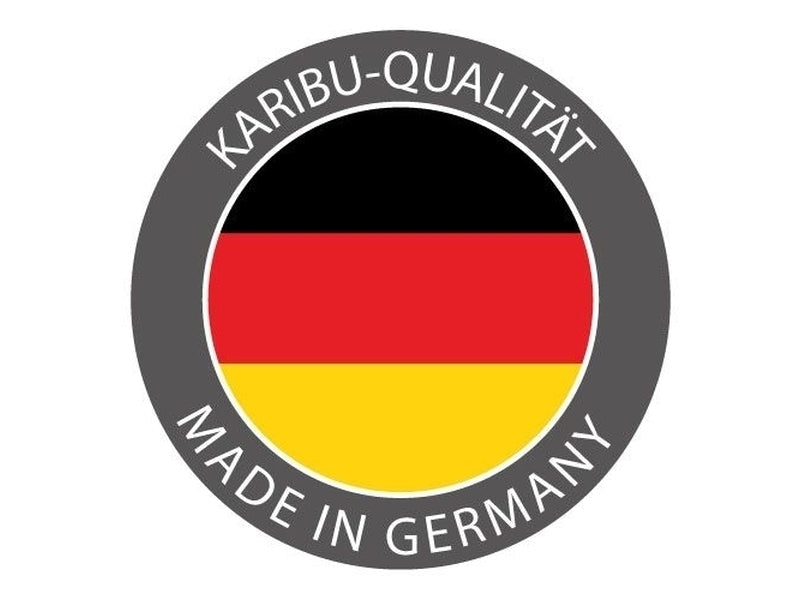 Karibu Sauna Elea inkl. 9 kW Bioofen ext. Steuerung mit klassischer Saunatür -ohne Dachkranz-