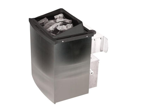 Karibu Sauna Tromsö 68 mm inkl. 9 kW Ofen integr. Steuerung