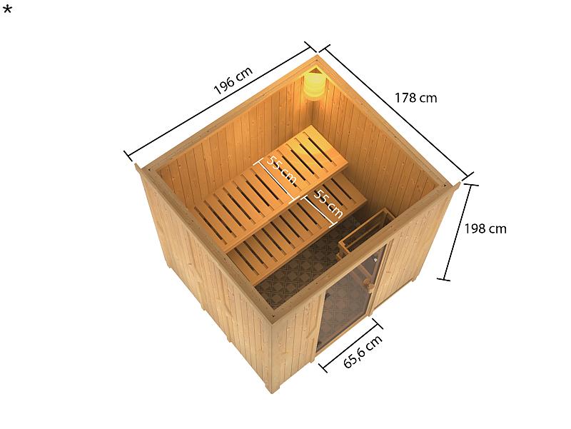 Karibu Sauna Tromsö 68 mm