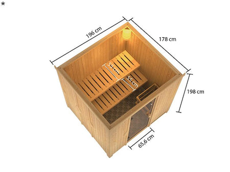 Karibu Sauna Tromsö 68 mm