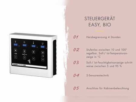 Karibu Saunahaus Hytti 6, inkl. 9 kW Bioofen ext. Steuerung - mit Iso-Tür naturbelassen, 38 mm