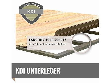 Karibu Saunahaus Mainburg 5 Set A terragrau- 9 kW Bioofen ext. Strg