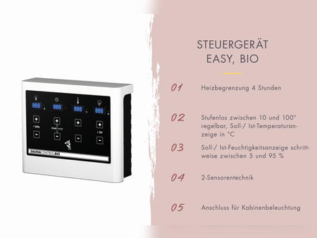 Karibu Saunahaus Miramar natur, inkl. 9 kW Bioofen ext. Steuerung, inkl. Vorraum, 73 mm