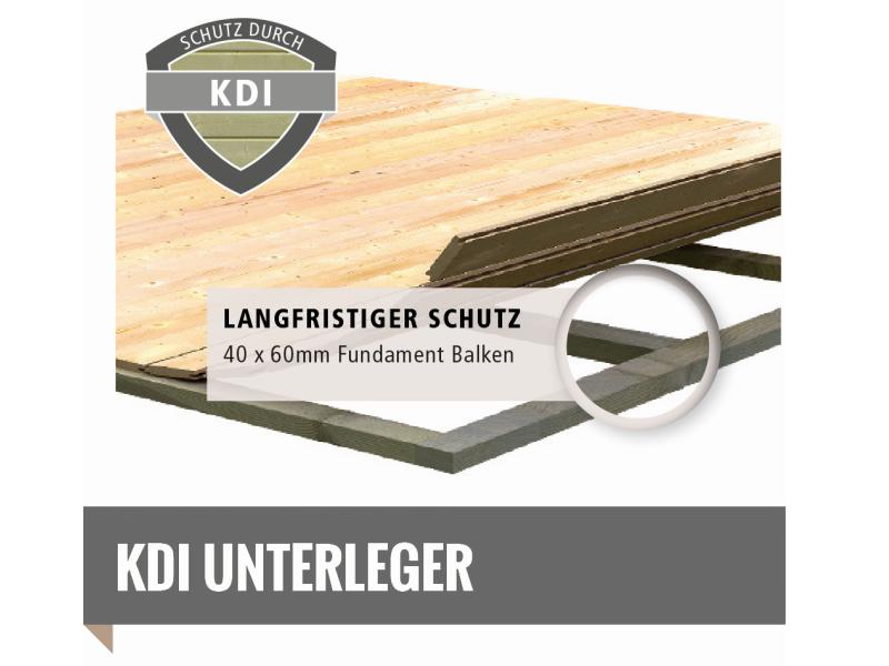 Karibu Saunahaus Pekka 38 mm inkl. 9 kW Bioofen ext. Steuerung -klassische Tür-