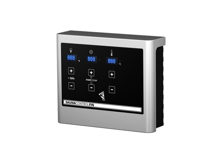 Karibu Saunahaus Torge 38 mm- 9 kW Ofen ext. Strg- milchglas Tür