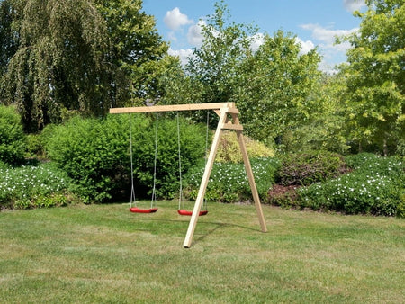 Karibu Schaukelanbau Doppelschaukel für Lotti, Danny und Luis