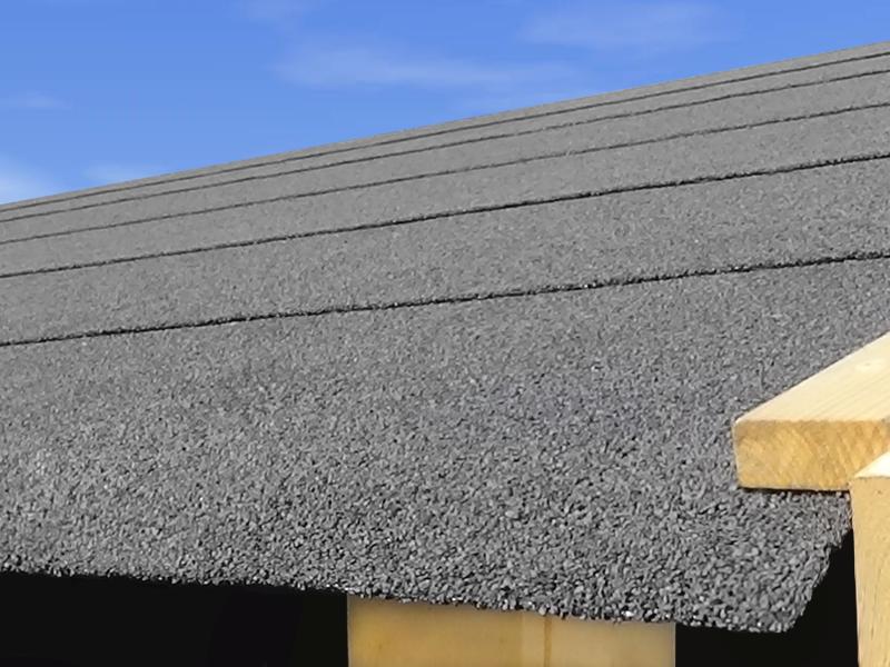 Karibu selbstklebende Bitumendachbahn schwarz 2,5 qm für Satteldachhäuser