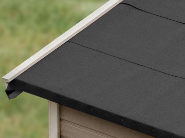 Karibu selbstklebende Bitumendachbahn schwarz 2,5 qm für Satteldachhäuser- 8 Rollen