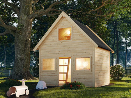 Karibu Spielhaus Kalle, naturbelassen