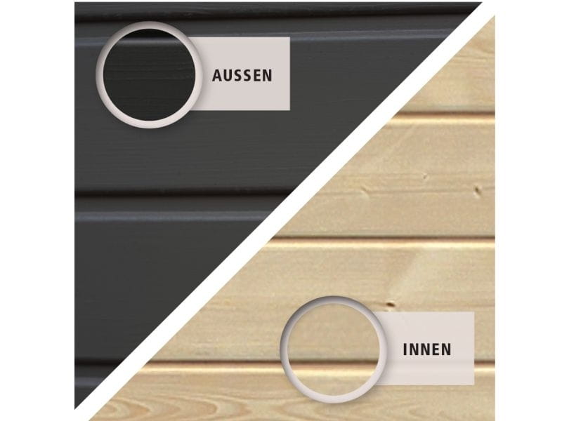 Karibu Spielturm Benjamin in terragrau